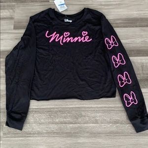 Disney Minnie Mouse long sleeve crop top